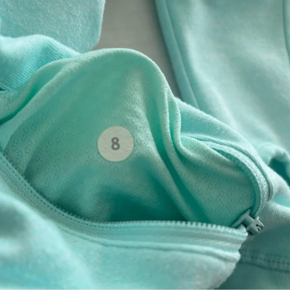 Lululemon Heathered‎ Aquamarine Discover Stripe In Stride Jacket Omega Women’s 8